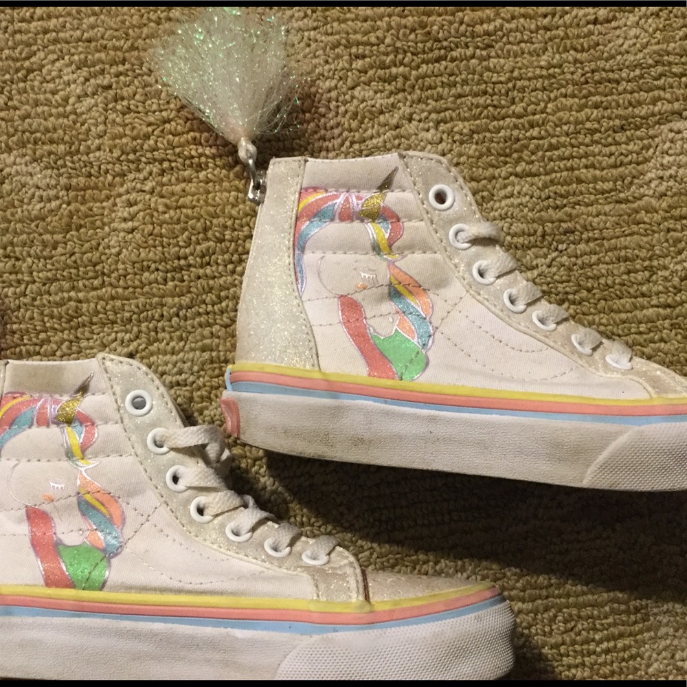 Unicorn high top vans toddler 11